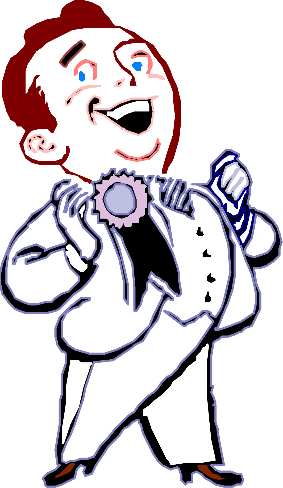 Cartoon Character with Hat and Tie - Fun Clipart Collection