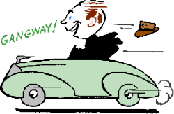 Car Clipart Featuring 'Gaway' Text for Dynamic Projects