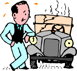 Businessman in Suit Next to Car Clipart for Professional Themes
