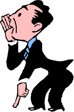 Gesture Clipart: Man in Suit and Tie Expressing Emotion