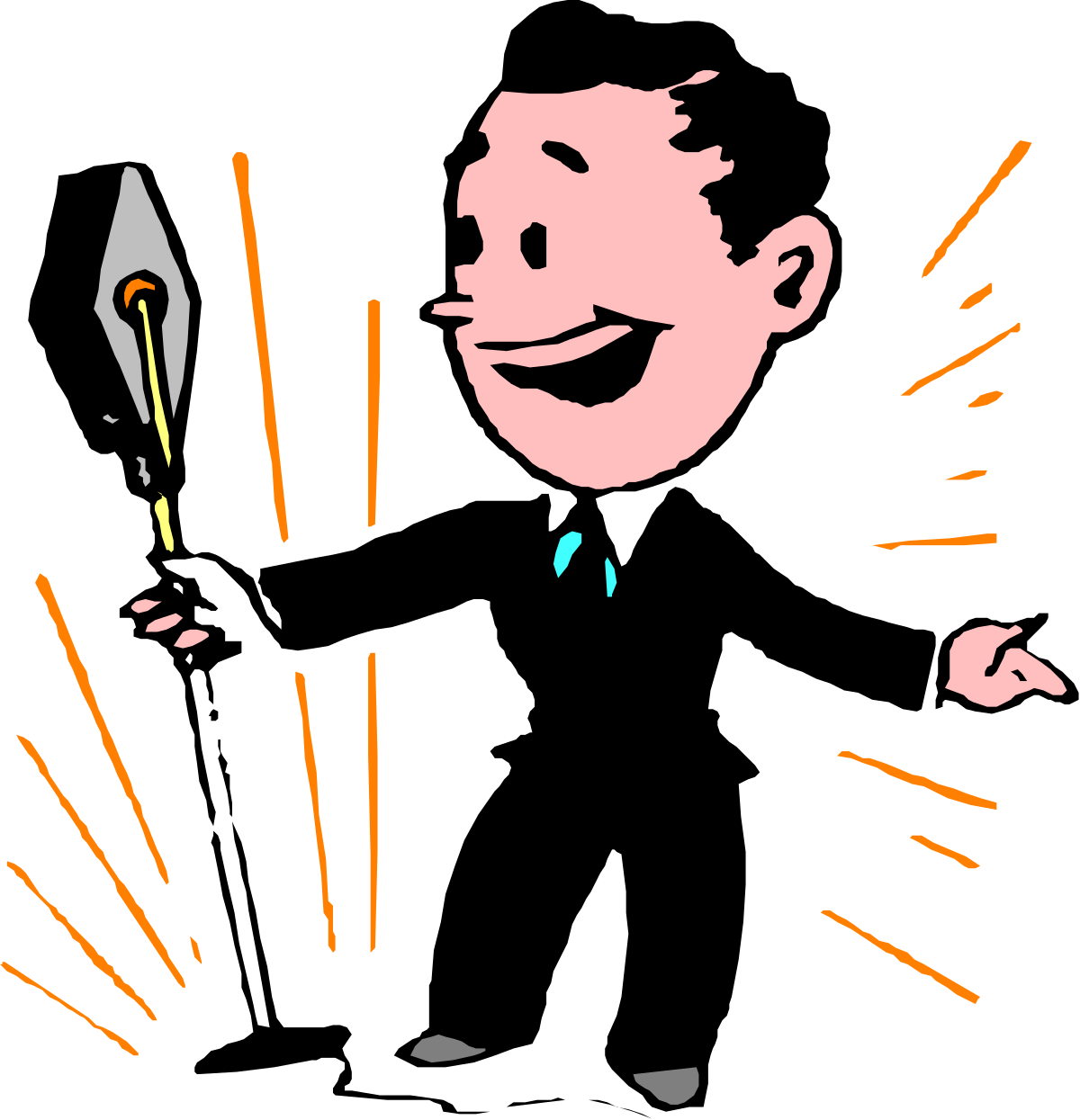 Knife-Wielding Man Clipart: Bold and Dynamic Imagery