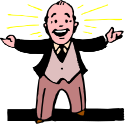 Man with Arms Spread Out Clipart - Dynamic and Engaging SVG Graphics