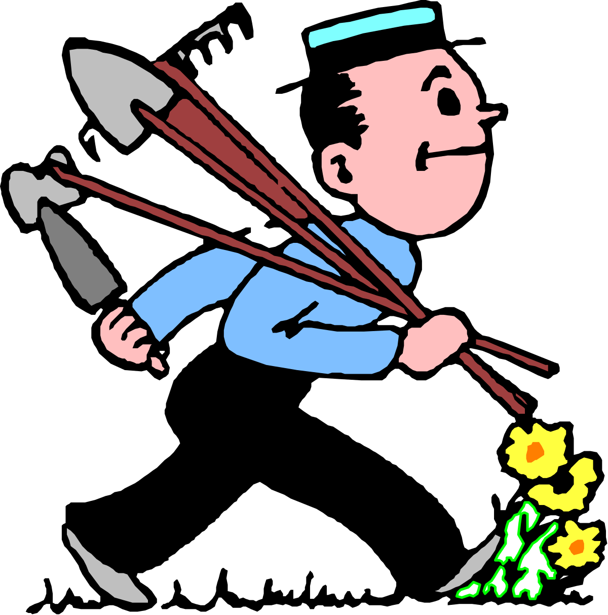 a man with a bunch of flowers in his hand clip art png transparent Flowers in Hand: Elegant Clipart of a Man with Bouquet