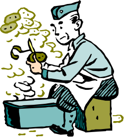 Man on Toilet Surrounded by Money Clipart for Creative Projects