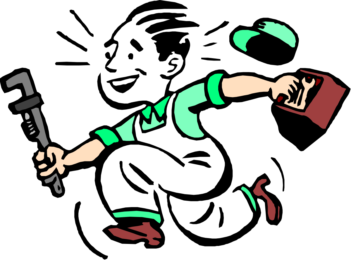 Man with Knife and Book - Engaging Clipart Illustration