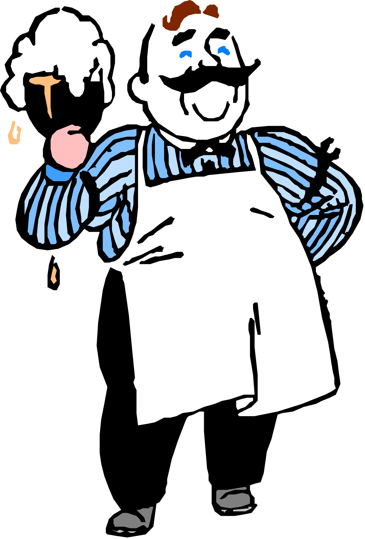 a drawing of a man with a hat and a beard clip art png transparent Hat and Beard Icon: Unique Man Character Clipart