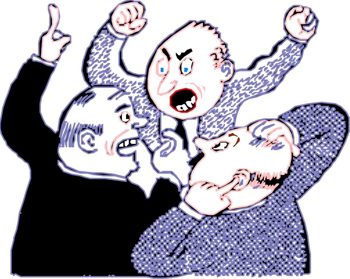 Men Holding Each Other Clipart - Dynamic Interaction Illustration
