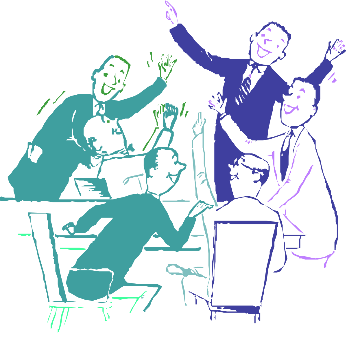 a man and a woman sitting at a table clip art png transparent Man and Woman Sitting at Table Clipart - Perfect for Social Scenes