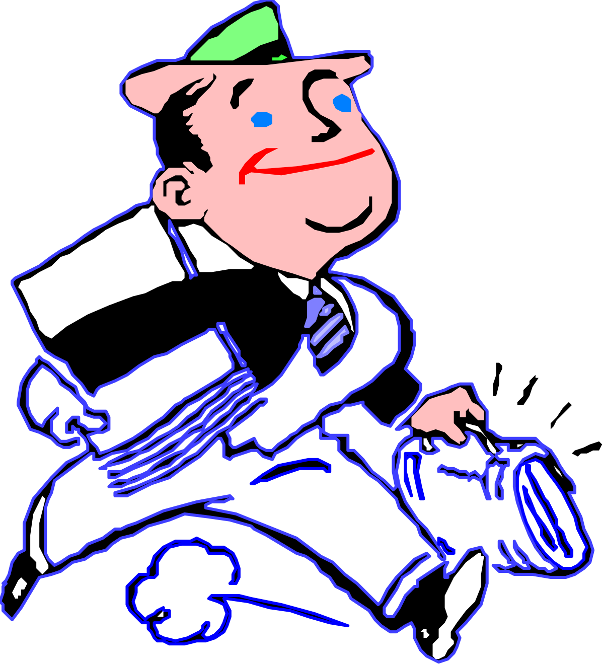 Businessman with Magnifying Glass Clipart for Professional Use
