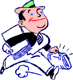 Businessman with Magnifying Glass Clipart for Professional Use