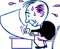 Laptop Clipart: Person Sitting at a Table