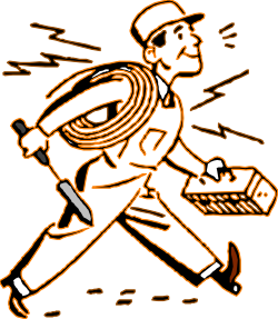 Man Running with Cell Phone - High-Quality Clipart