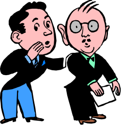 Businessmen with Glasses Holding Documents Clipart