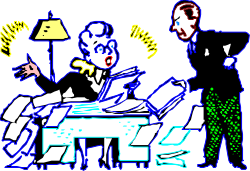 Couple Sitting at Table - Charming Clipart for Every Occasion