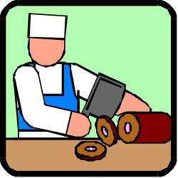 Chef Uniform Dough Preparation Clipart for Culinary Projects