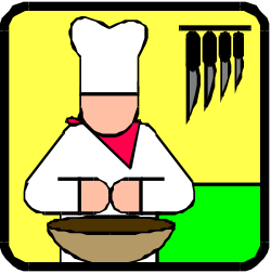 Chef with Plate of Food Clipart - Delicious Culinary Creations