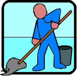 Person with Shovel and Bucket Clipart - Gardening and Outdoor Fun
