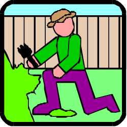 Walking Dog Clipart: Man with Canine Companion