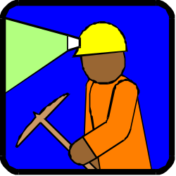 Man in Orange Shirt and Yellow Hat Holding a Hammer - Clipart Collection