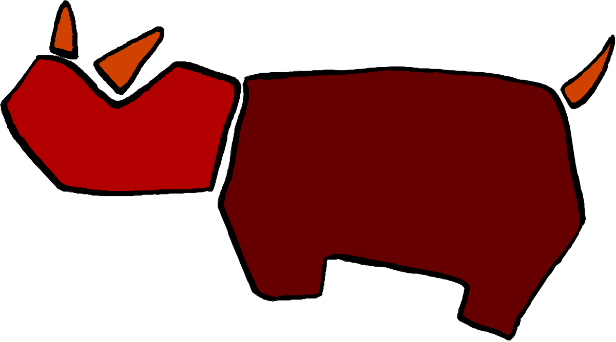 Rhino Clipart with Horns - Stunning Wildlife Illustrations