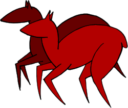 Red Deer Clipart: Elegant Wildlife on a White Background