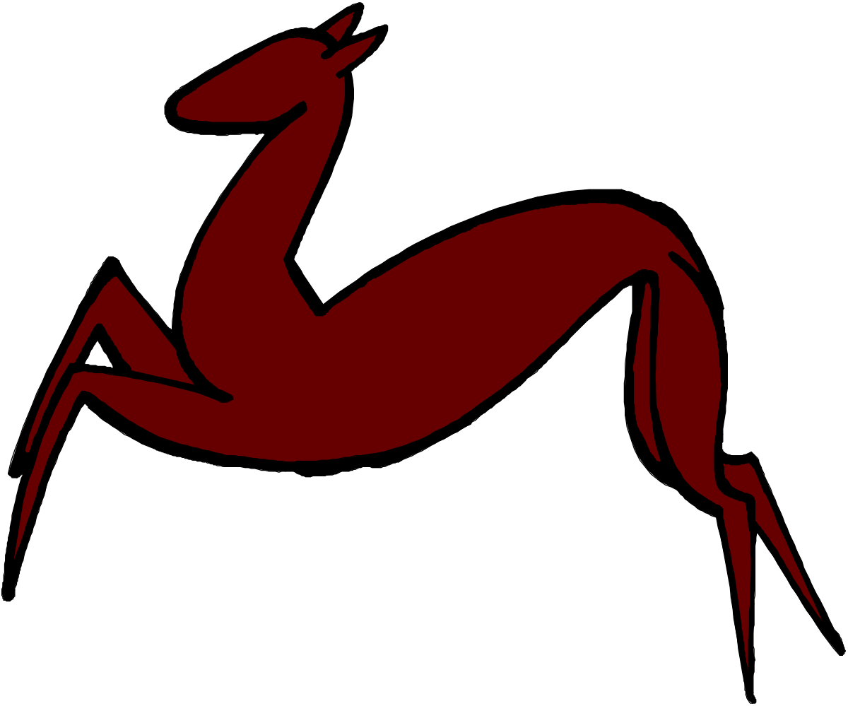 a red horse with a long tail and a long tail clip art png transparent Red Horse with Long Tail Clipart - Vibrant and Captivating Designs