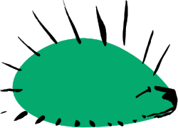Green Ball with Black Lines - Eye-Catching Clipart