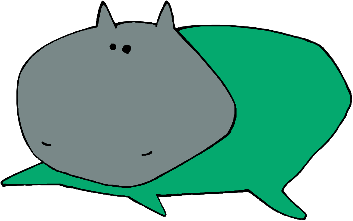 Green and Gray Pig Clipart with Black Nose for Creative Projects