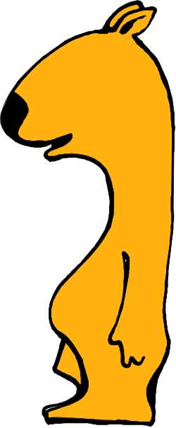 Bear Head Clipart with Bold Black Outline