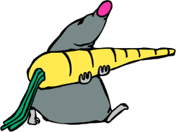 Mouse in Yellow Shirt and Green Pants Clipart