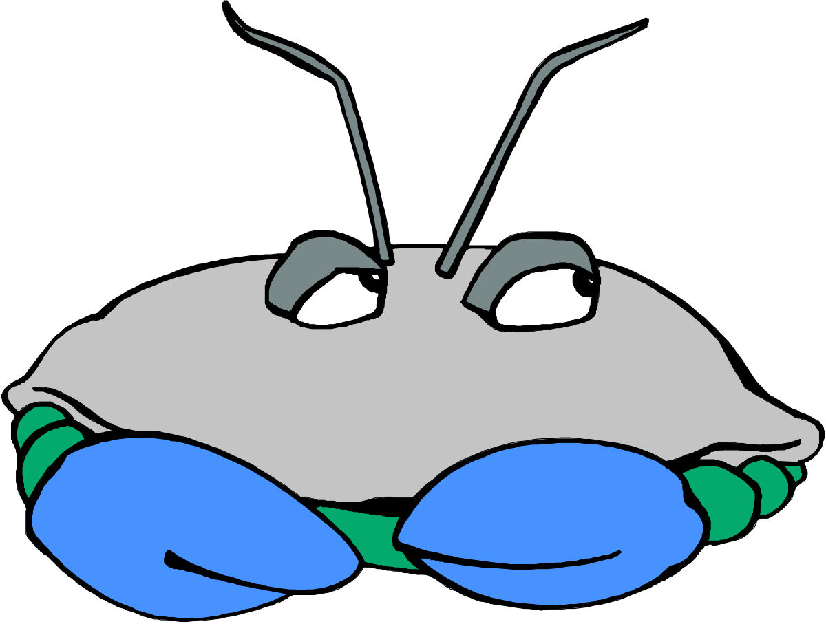 a cartoon character with a blue nose and green eyes clip art png transparent Cartoon Character Clipart with Blue Nose and Green Eyes