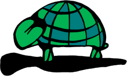 Turtle Clipart with Green Shell - Vibrant and Playful Nature Illustration
