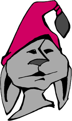 Cartoon Dog Wearing Santa Hat - Playful Holiday Clipart