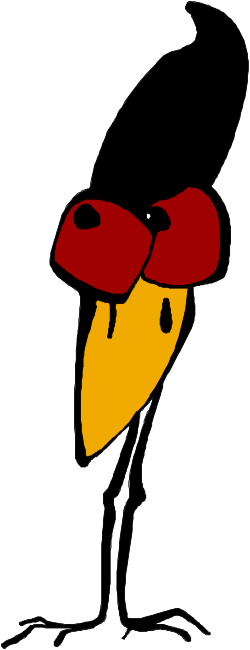 Red-Eyed Bird Clipart with Black Beak - Vibrant Wildlife Imagery