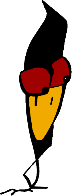 Stylish Bird Wearing Sunglasses Clipart for Fun Designs