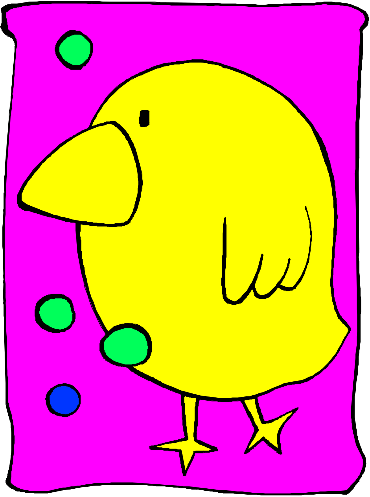 Yellow Dog Clipart on Pink Background - Perfect for Your Projects