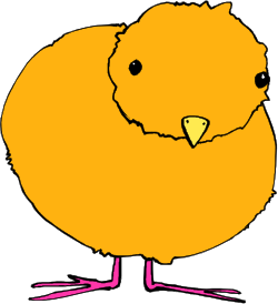 Cartoon Chicken with Big Head - Fun Clipart for Creative Projects
