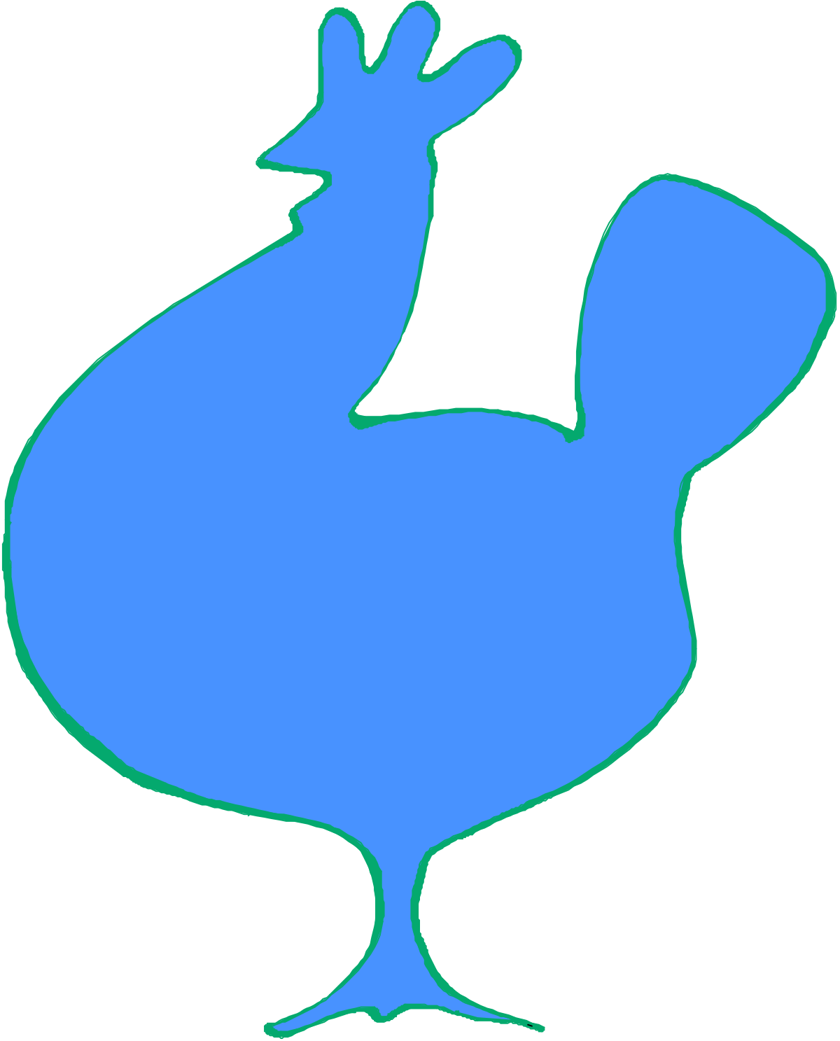 Blue Bird Clipart with White Background � Perfect for Any Project