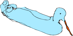 Man Laying Down Clipart - Dynamic and Relaxing Vector Art