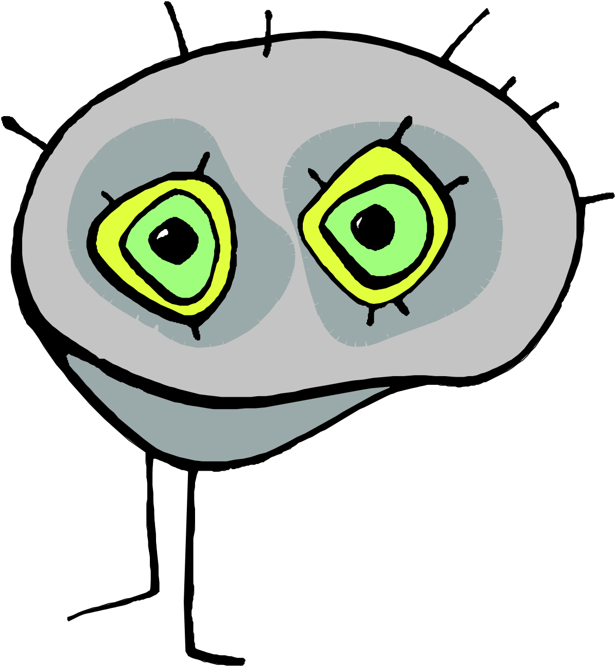 a cartoon character with big eyes and a big nose clip art png transparent Cartoon Character with Big Eyes and Nose Clipart
