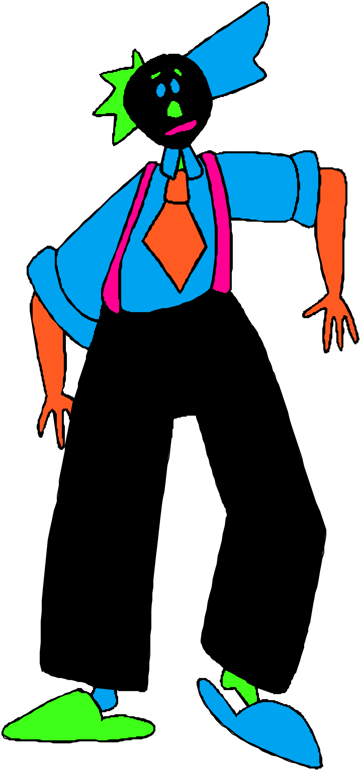 Cartoon Character in Suit and Tie Clipart for Your Projects