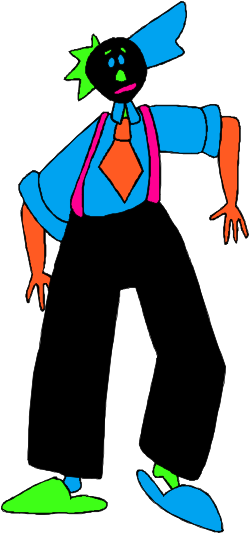 Cartoon Character in Suit and Tie Clipart for Your Projects