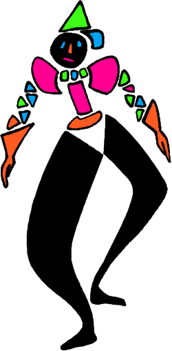 Dynamic Woman Dancing with Outstretched Arms Clipart