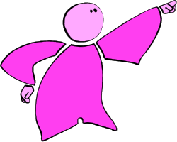 Pink Angel with Wings: Enchanting Clipart for Your Projects