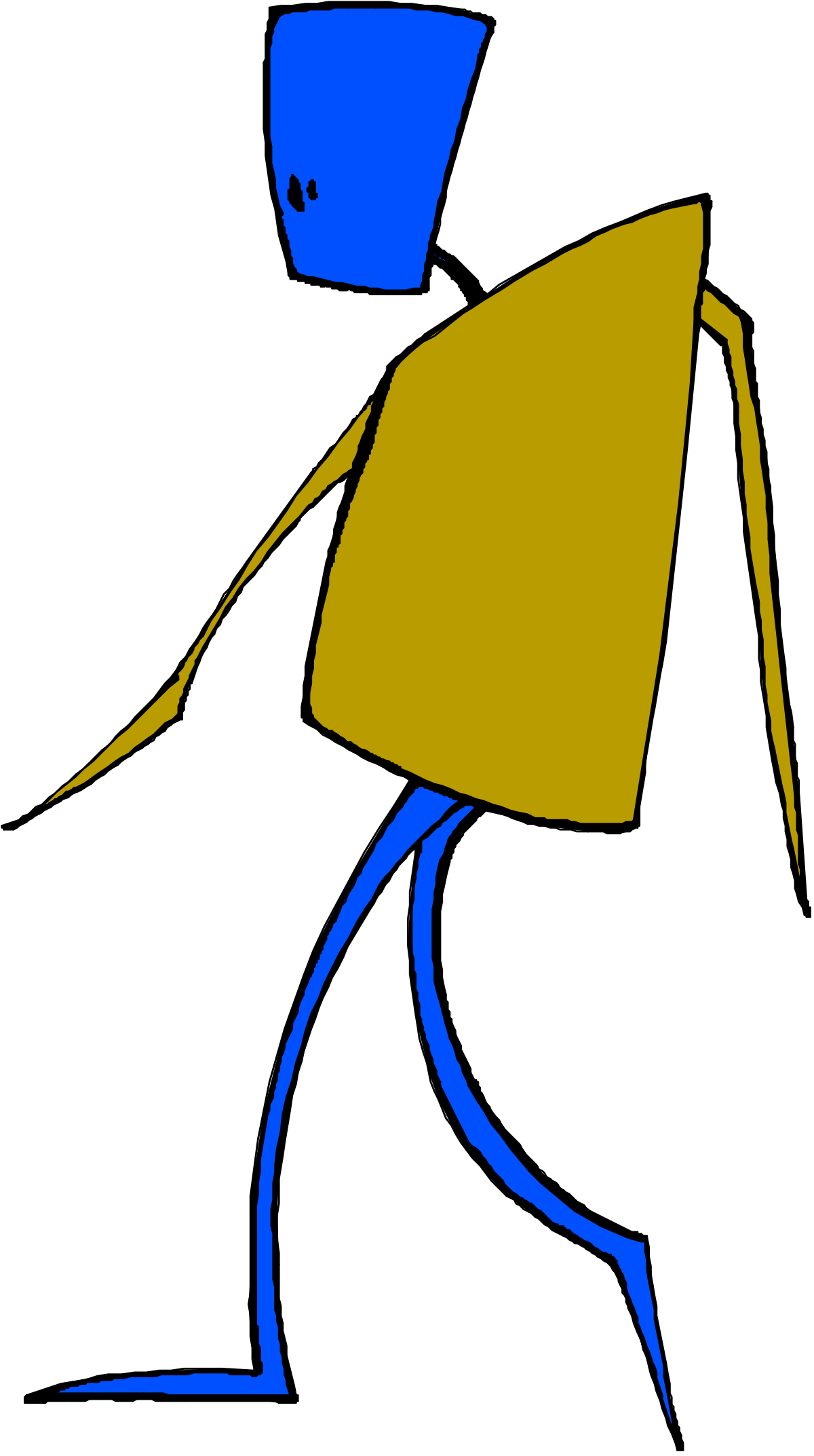 a blue and yellow robot with a yellow helmet clip art png transparent Blue and Yellow Robot with Helmet Clipart