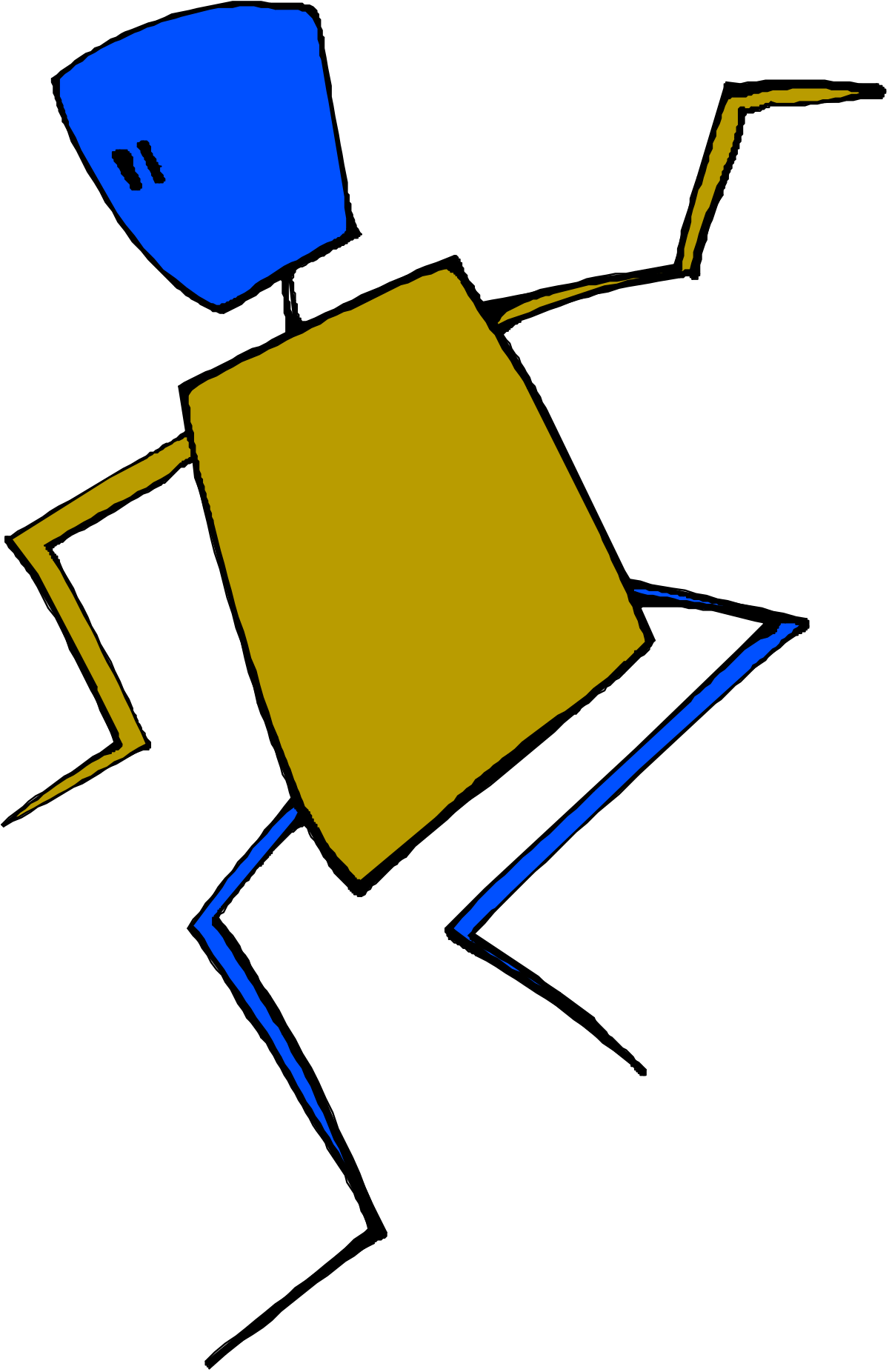 Cartoon Character with Blue Hat and Yellow Shirt Clipart Collection