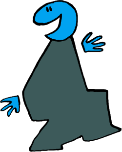 Blue Dinosaur Clipart: Playful and Friendly Character