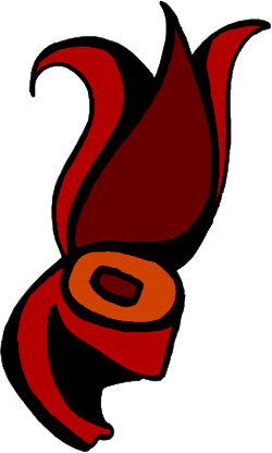 Red and Black Fire Clipart with Flame Top - Dynamic Flame Graphics