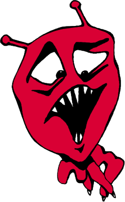 Red Devil Clipart with Black Outline  Fiery Visuals for Your Projects