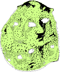Green and Black Map of the Area Clipart for Your Projects